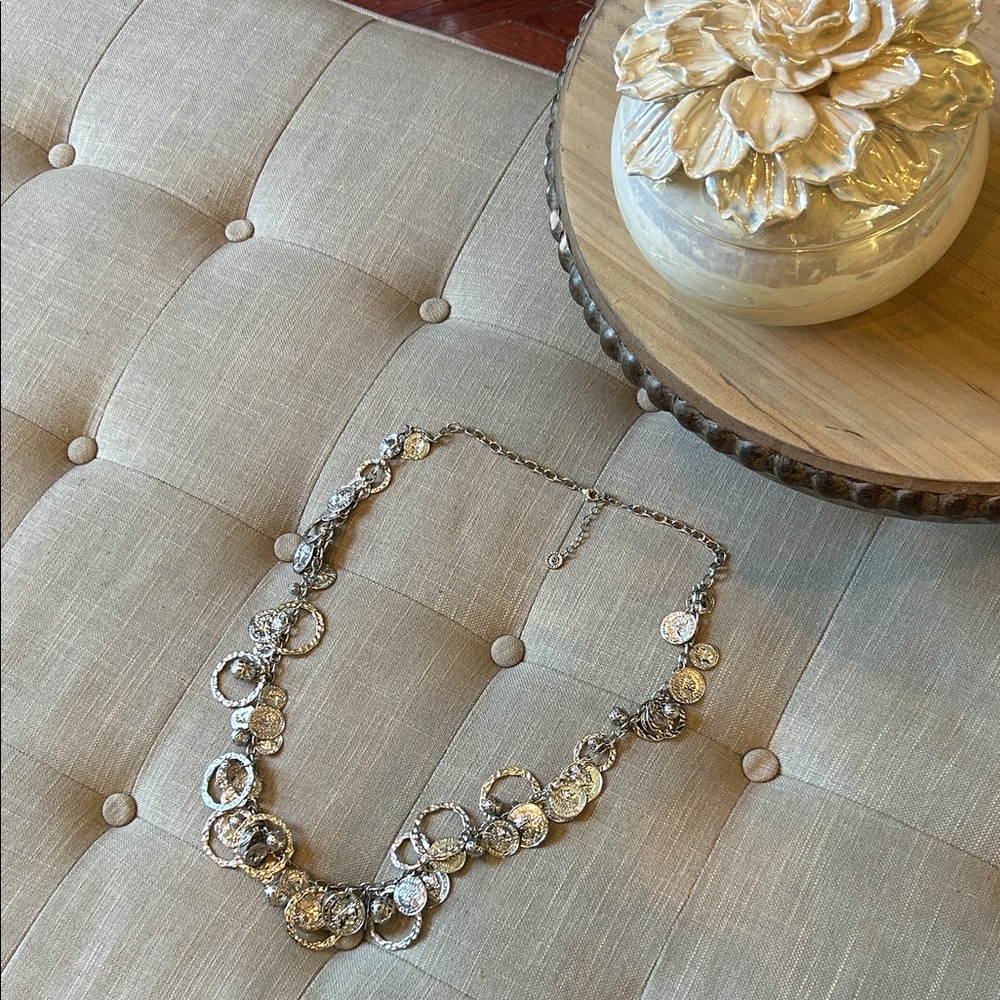 Non Signe Silver  République Française Coin Statement Chain Belt